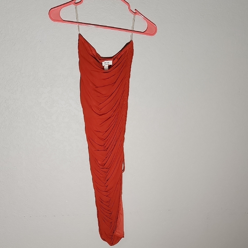 Privy Dress Medium Mermaid Orange Maxi Bodycon